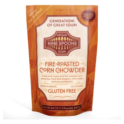 slide 1 of 1, 9 Spoons Fire Roasted Corn Chowder, 24 oz