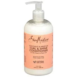 SheaMoisture Curl & Shine Conditioner Coconut & Hibiscus,, 13 oz