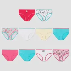 Hanes Girls' Briefs, Assorted Colors, Size 14