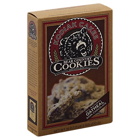 slide 1 of 1, Kodiak Cakes Cookie Mix Bear Country Oatmeal Dark Chocolate, 18 oz