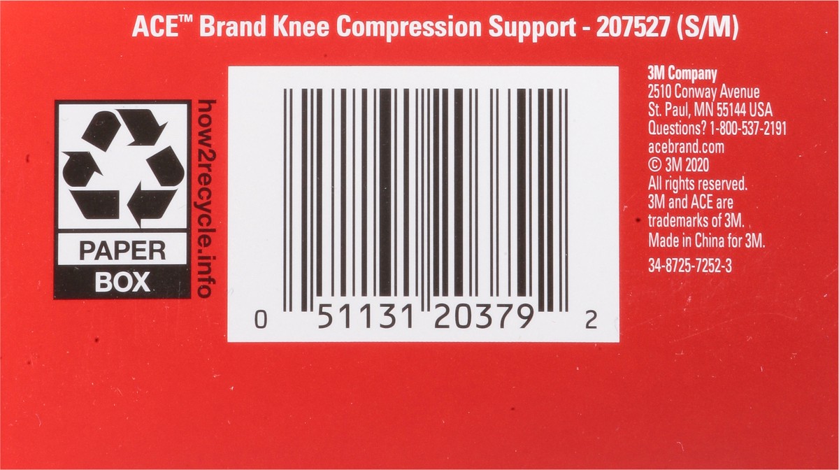 slide 4 of 11, Ace Knee S/M Compression Support 1 ea, 1 ct