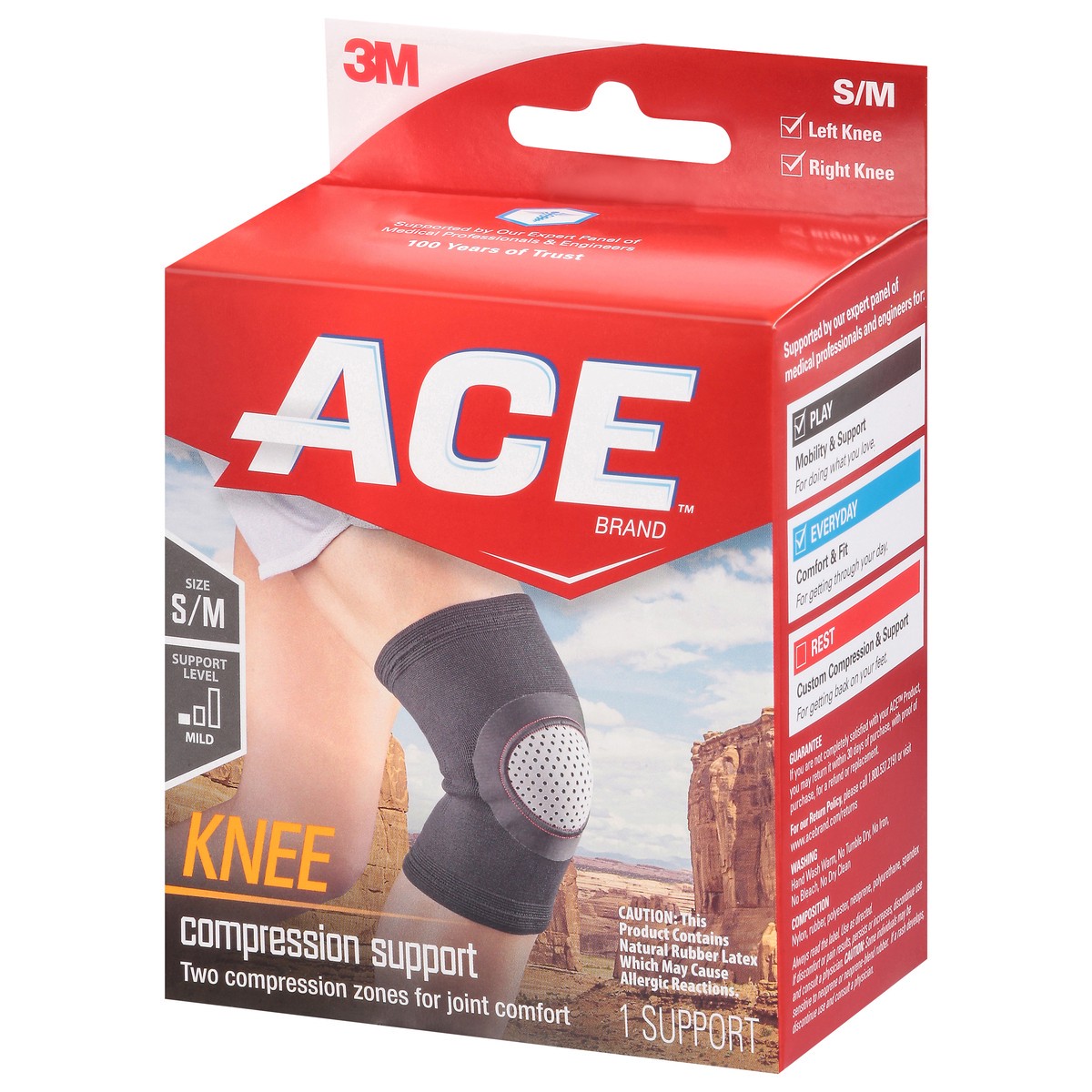 slide 7 of 11, Ace Knee S/M Compression Support 1 ea, 1 ct
