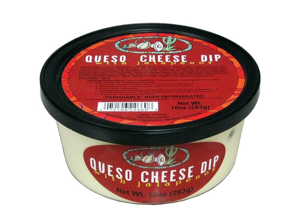 slide 1 of 1, Sandridge Queso Cheese Dip with Jalapeno, 10 oz