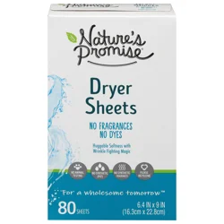Nature's Promise Free & Clear Dryer Sheets
