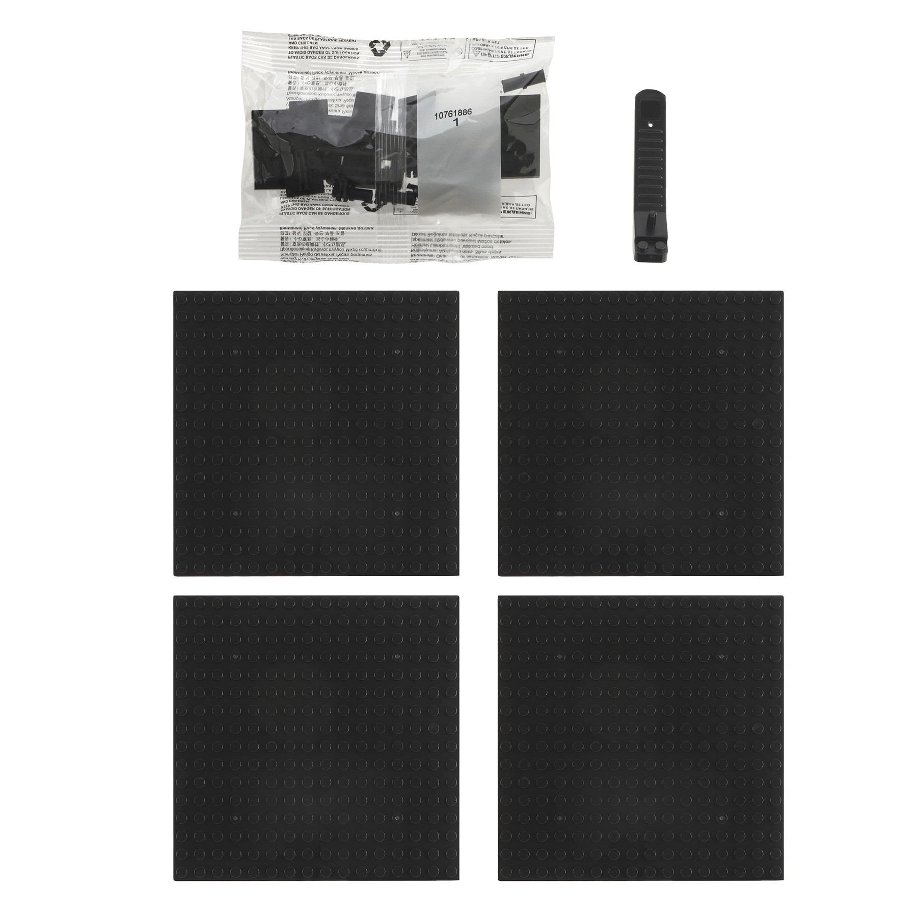 slide 3 of 6, 10" X 10" Colorful Dog Pixelated Brick Art Kit By Make Market, 10 in x 10 in