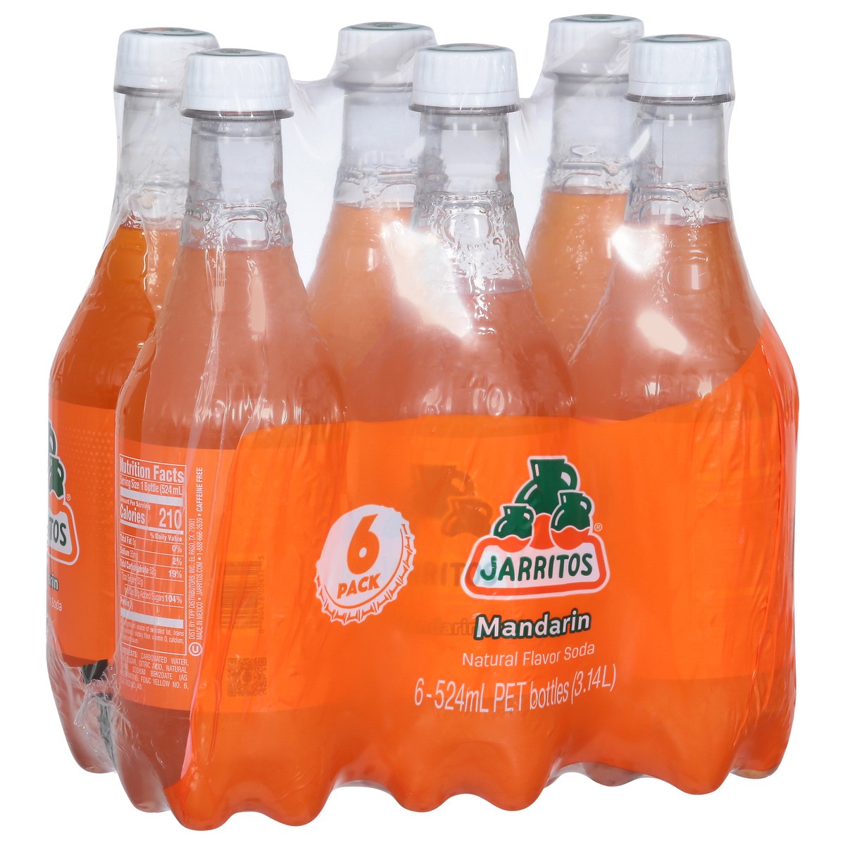slide 8 of 9, Jarritos Soda, Mandarin- 524 ml, 524 ml