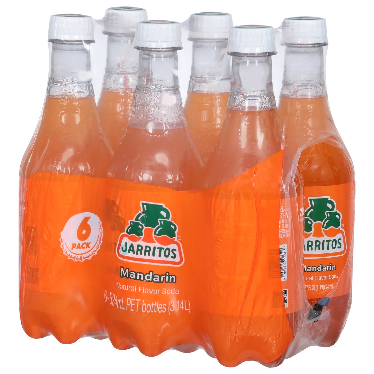 slide 4 of 9, Jarritos Soda, Mandarin- 524 ml, 524 ml