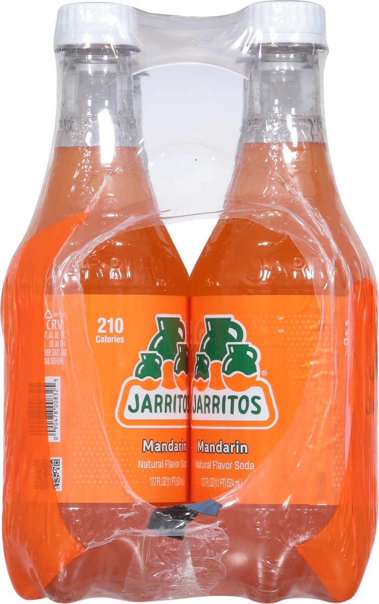 slide 7 of 9, Jarritos Soda, Mandarin- 524 ml, 524 ml