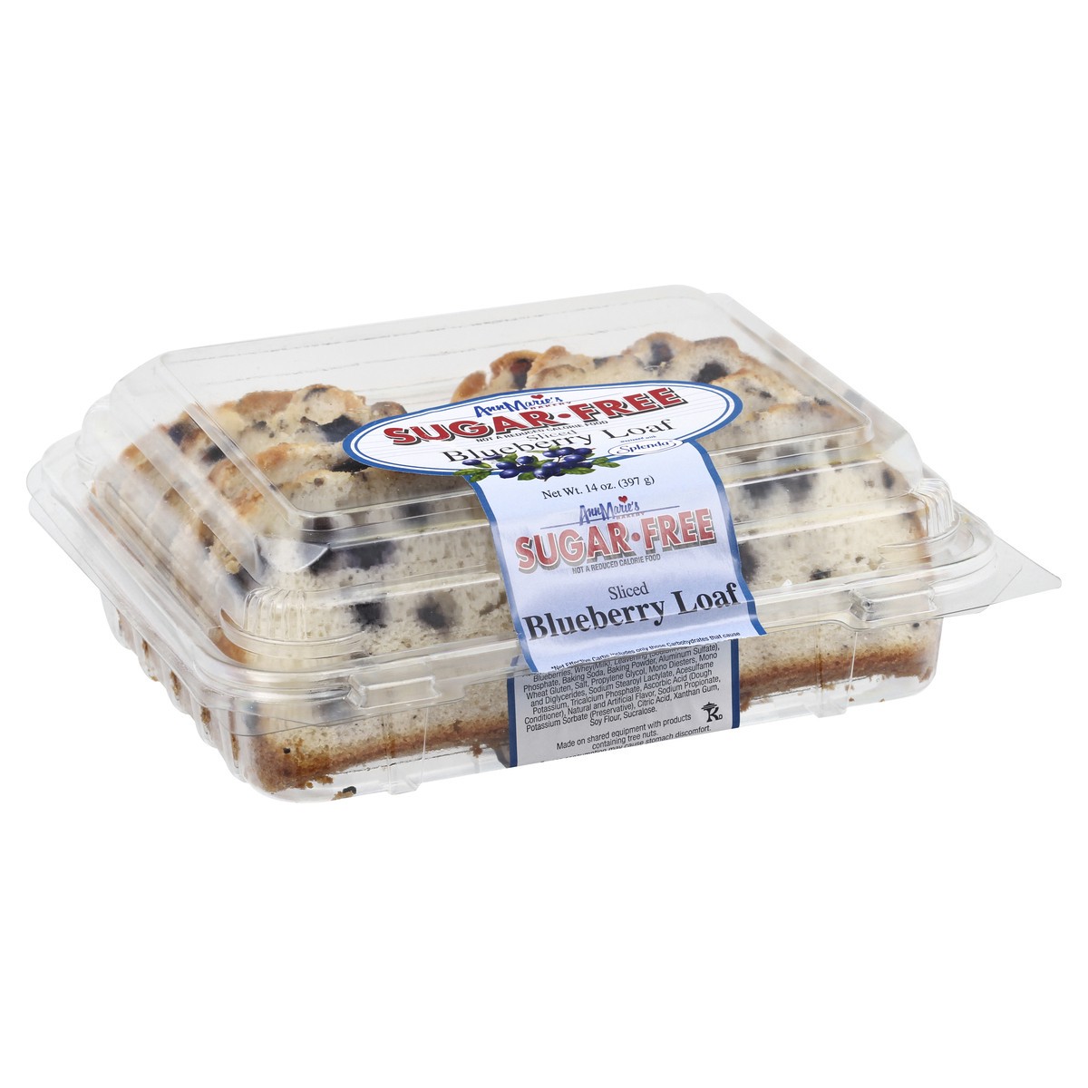 slide 5 of 9, Ann Marie's Loaf, Sugar Free, Blueberry, Sliced, 14 oz