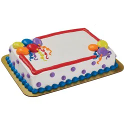 H-E-B Bakery Party Balloons Elite Icing White Cake