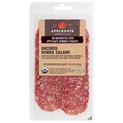 Applegate Organic Uncured Genoa Salami Sliced