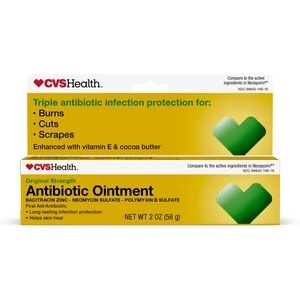 slide 1 of 1, Cvs Health First Aid Triple Antibiotic Ointment, Treats Minor Cuts, Scrapes And Burns, 2 oz