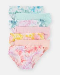 Toddler Girl 7-Pack Tie-Dye Hipster Underwear Multi 4-5