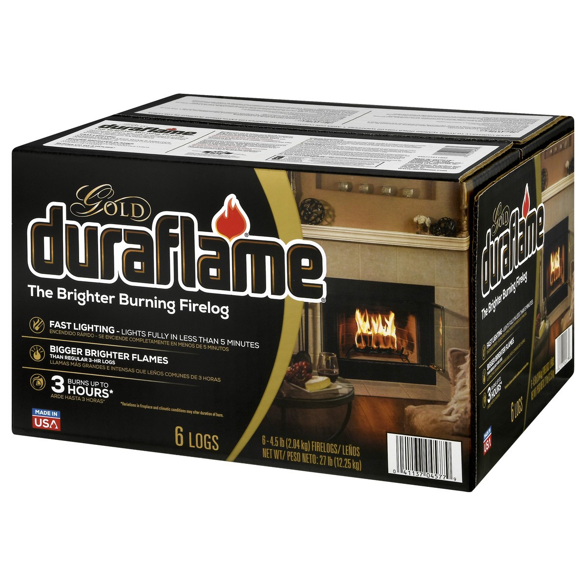 slide 8 of 10, Duraflame Gold Firelogs 6 Ct Box, 27 lb