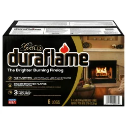 Duraflame Indoor/Outdoor Gold Firelogs 6 - 4.5 lb Firelogs