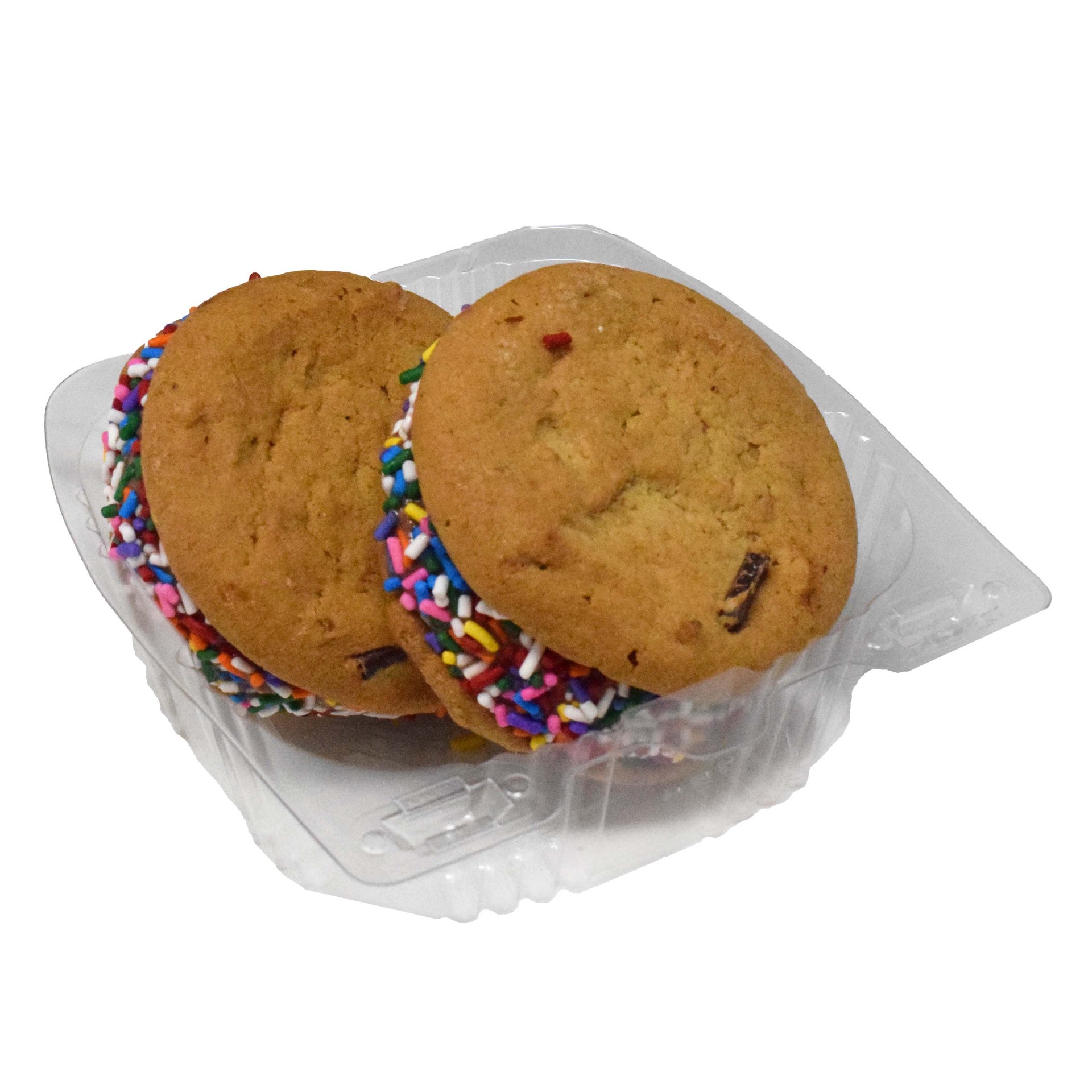 slide 1 of 1, H-E-B Bakery Chocolate Ice Cream Chocolate Chunk Cookie Sandwiches, 2 ct