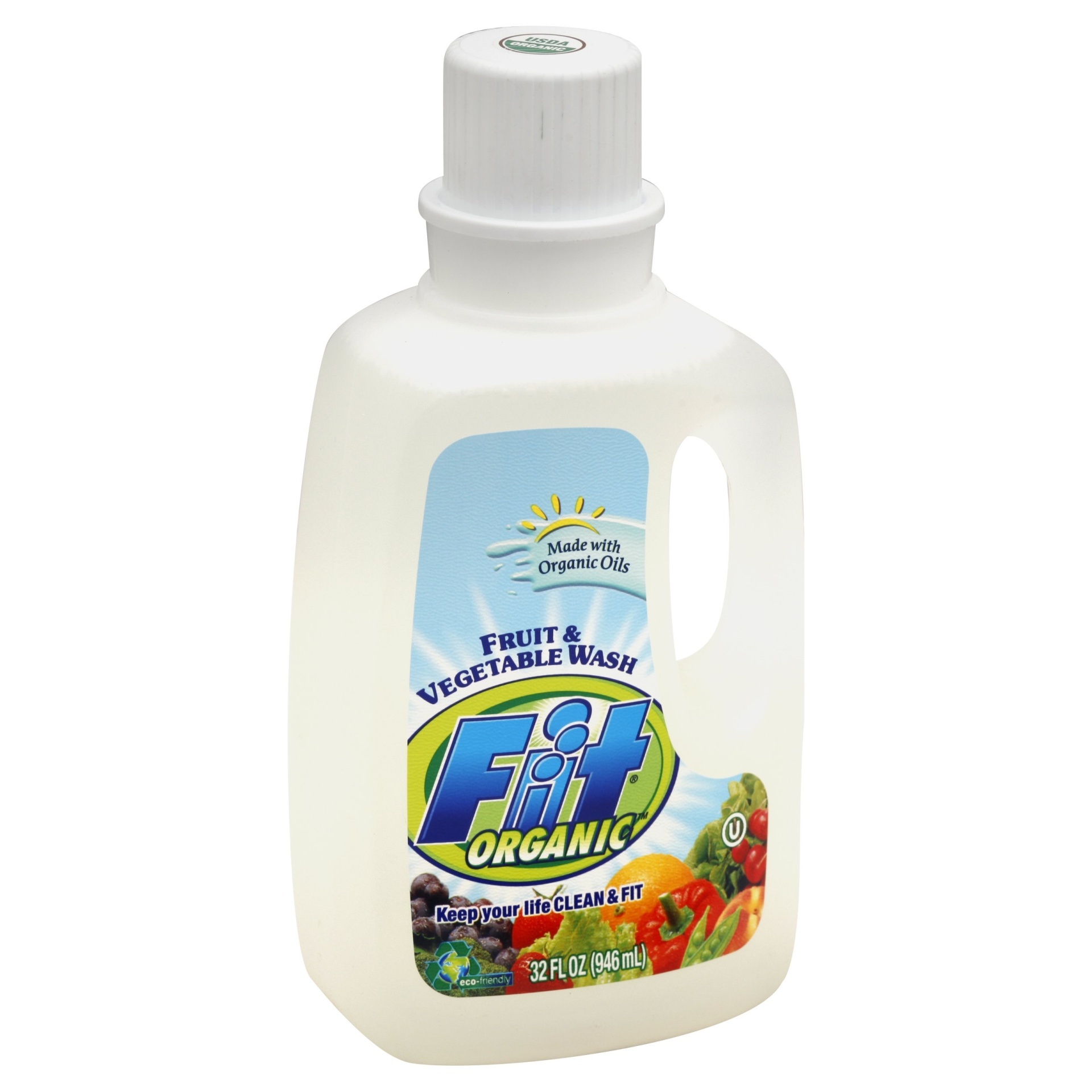 slide 1 of 1, Fit Organic Fruit & Vegetable Wash, 32 fl oz