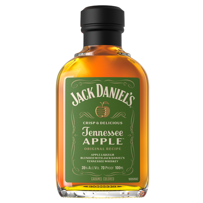 slide 1 of 5, Jack Daniel's Tennessee Apple Whiskey Specialty, 100mL, 70 Proof, 100 ml