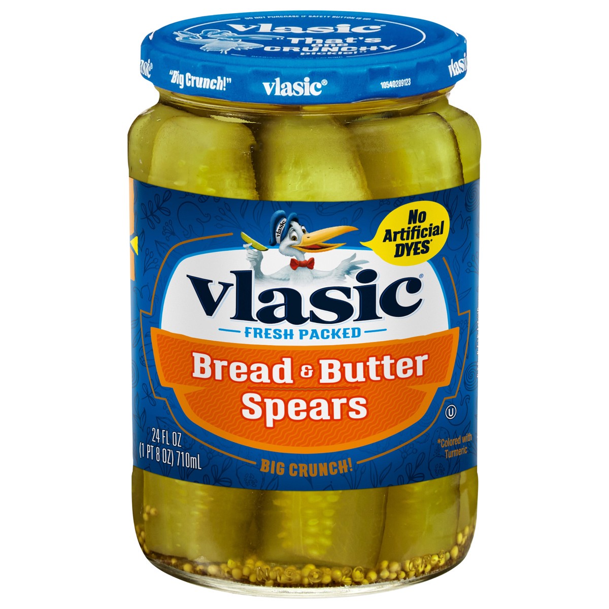 slide 1 of 5, Vlasic Bread and Butter Pickle Spears, Keto Friendly, 24 fl. oz., 24 fl oz