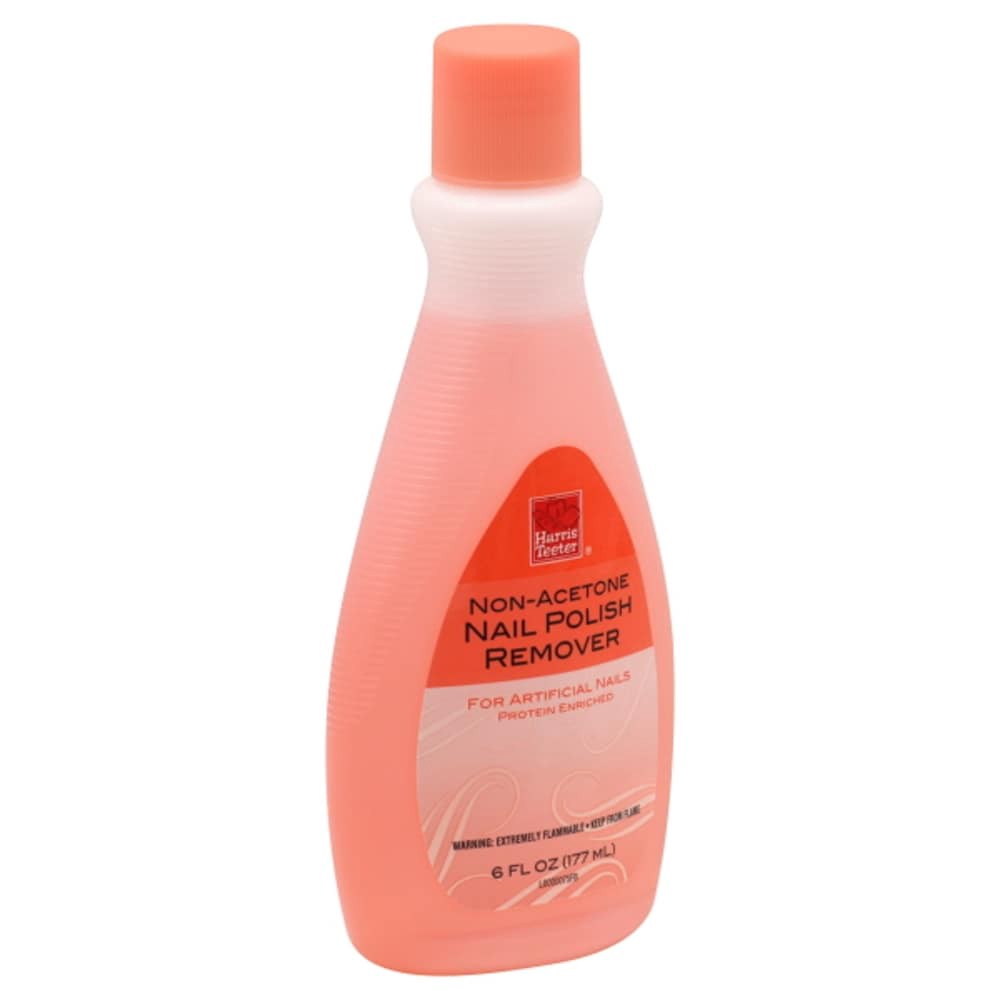 slide 1 of 1, Harris Teeter Non Acetone Nail Polish Remover, 6 oz