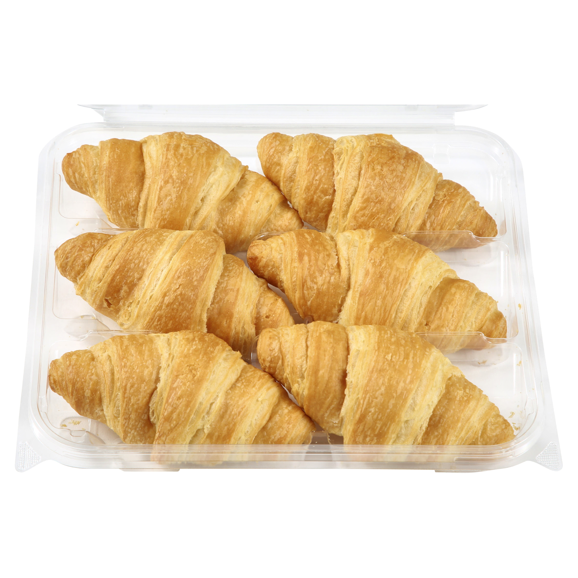 slide 1 of 1, Meijer Croissants, straight shaped, all butter, 6 ct