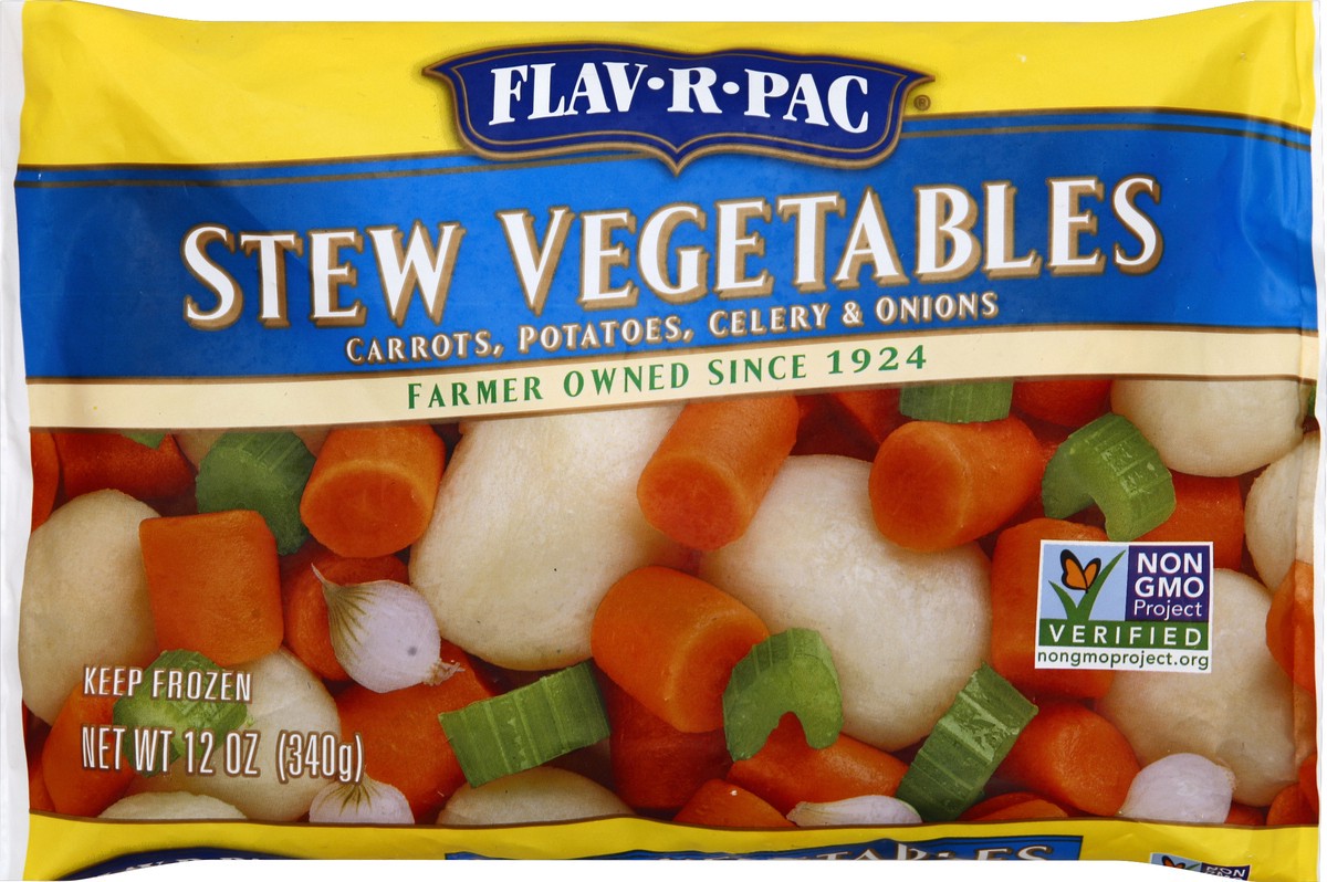 slide 3 of 6, Flav-R-Pac Flavrpac Stew Vegetables - .75 LB, 12 oz