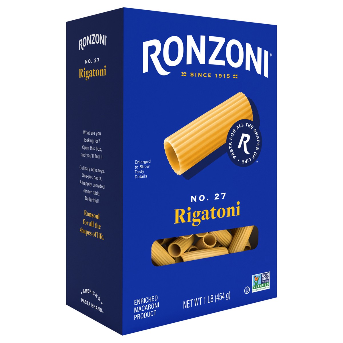 slide 2 of 9, Ronzoni® rigatoni, 16 oz