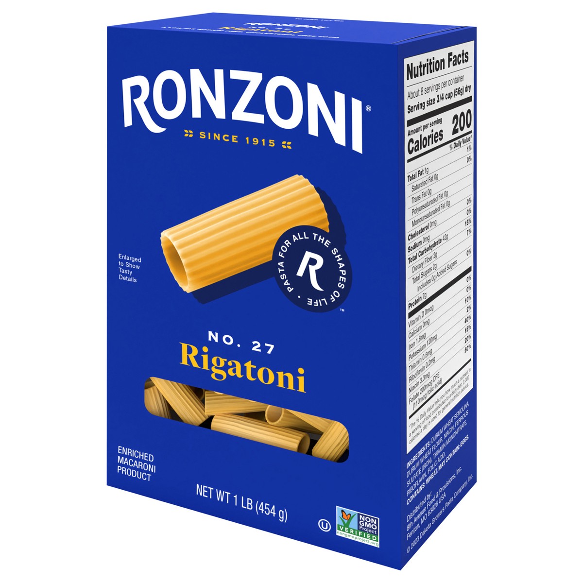 slide 3 of 9, Ronzoni® rigatoni, 16 oz