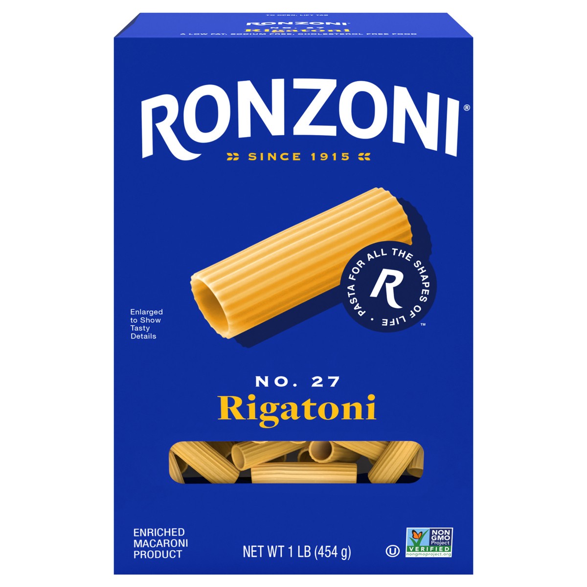 slide 1 of 9, Ronzoni® rigatoni, 16 oz