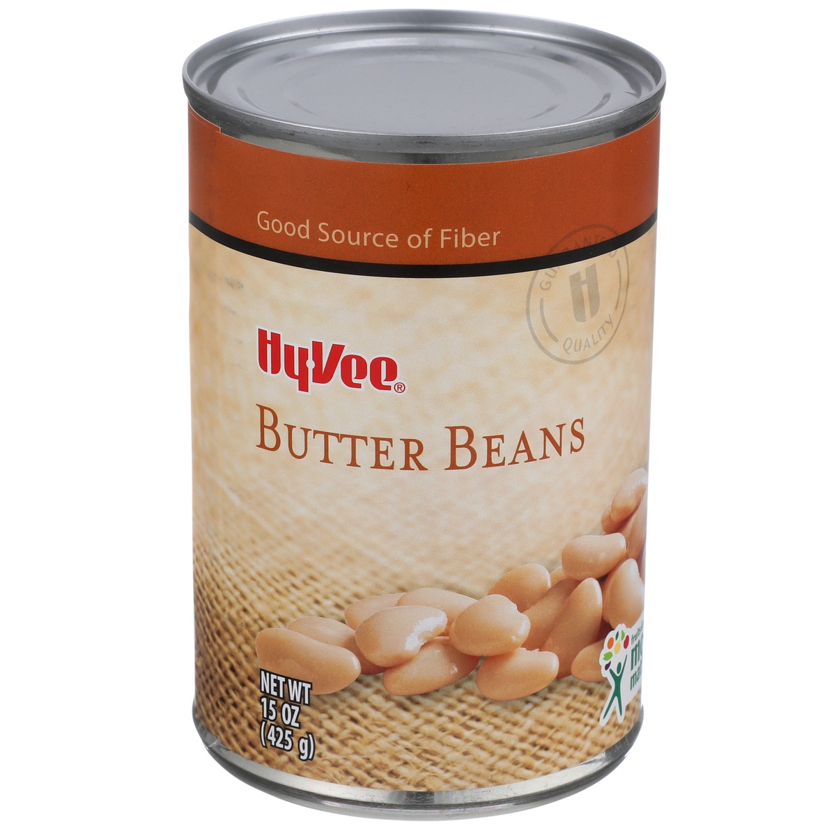 slide 1 of 1, Hy-vee Butter Beans, 15 oz