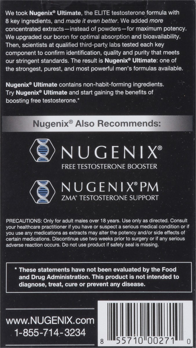 slide 9 of 10, Nugenix Ultimate Advanced Tablets Free Testosterone Booster 56 ea, 56 ct