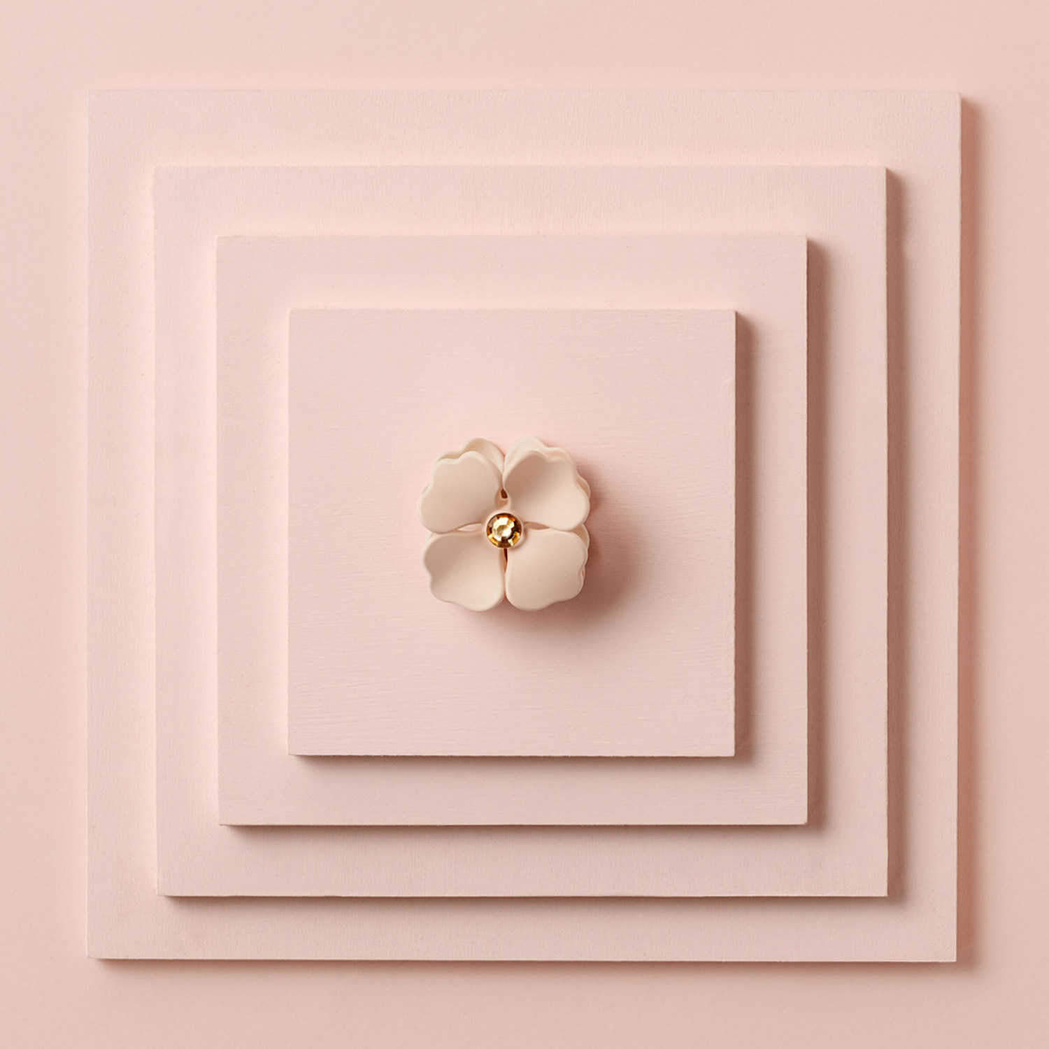 slide 2 of 4, The Hair Edit Camellia Rhinestone Flower Claw Clip, 1 ct