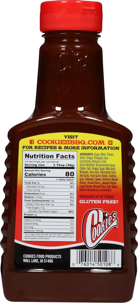 slide 7 of 13, Cookies Sweet & Spicy Bar B Q Sauce 20 oz, 20 oz