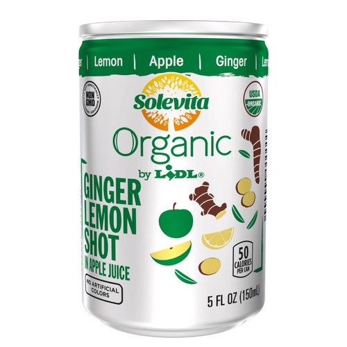 slide 1 of 1, Solevita lemon ginger shot, 5 fl oz