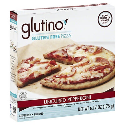 slide 1 of 4, Glutino Gluten Free Pizza - Uncured Pepperoni, 6.2 oz