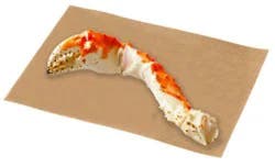 Alaskan King Crab Leg & Claw 16-20 Large Size Cooked Frozen 1 Count - .5 Lb (Subject To Availability)