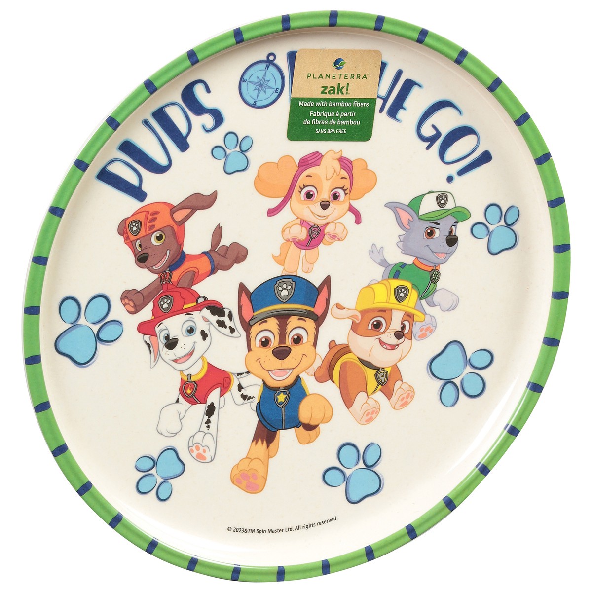 slide 6 of 9, Zak Bamboo Fiber Plate Paw Patrol, 1 ct
