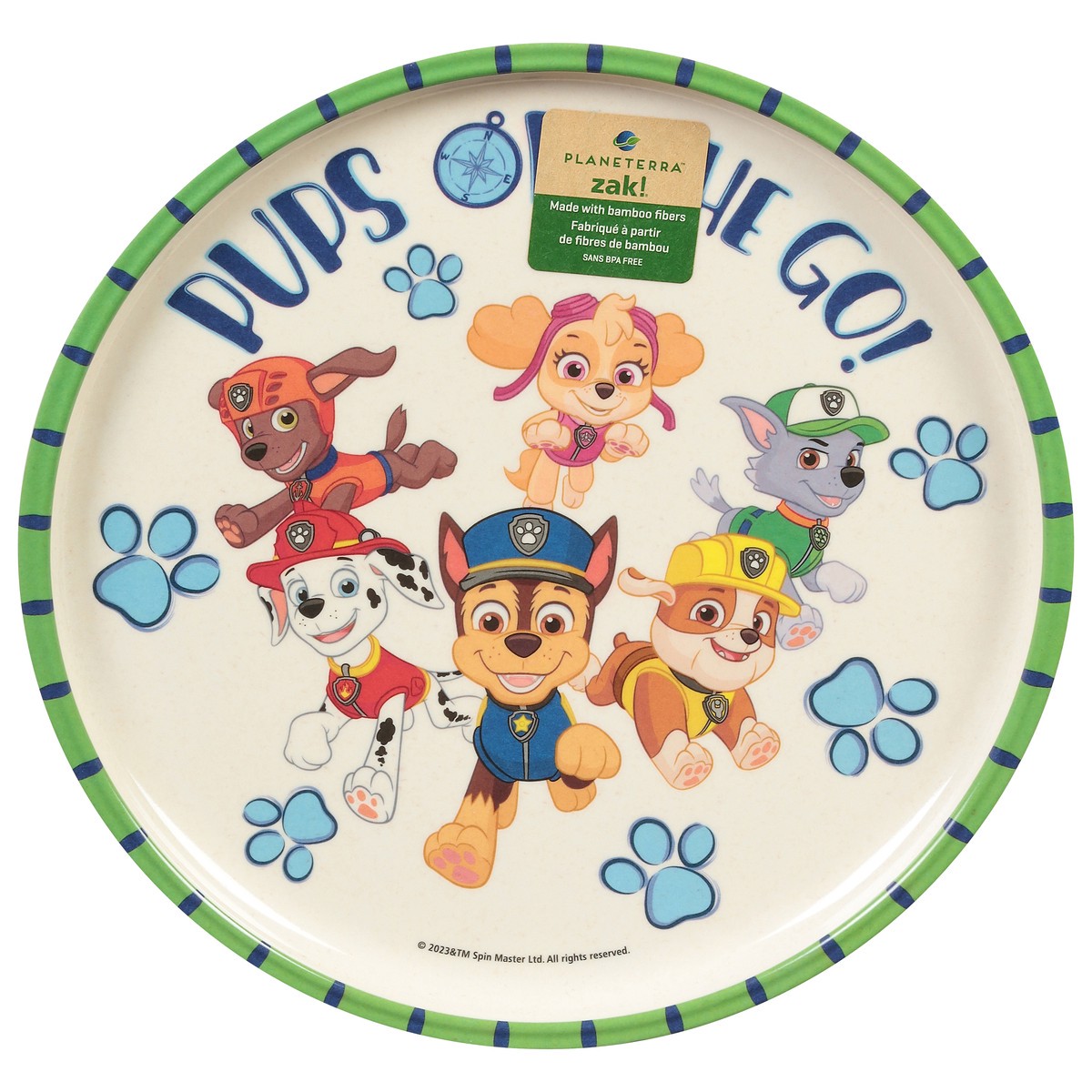 slide 3 of 9, Zak Bamboo Fiber Plate Paw Patrol, 1 ct