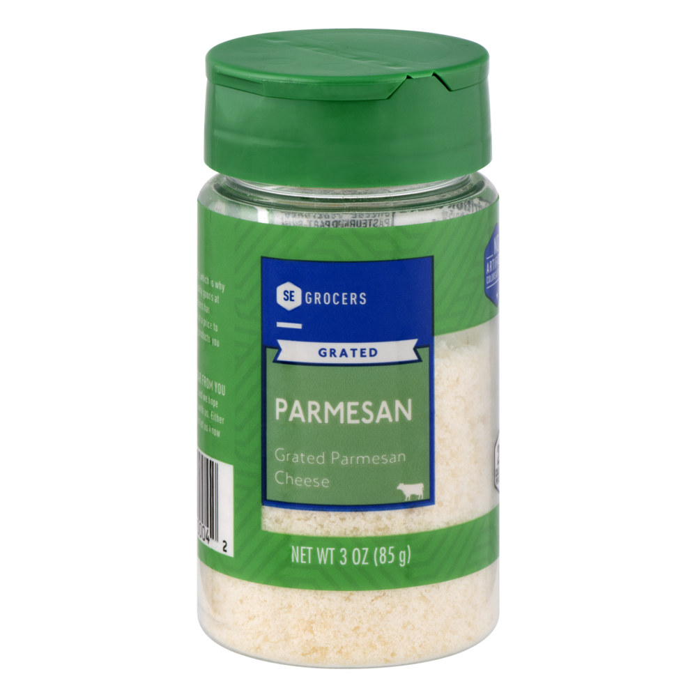 slide 1 of 1, SE Grocers Grated Parmesan Cheese, 3 oz
