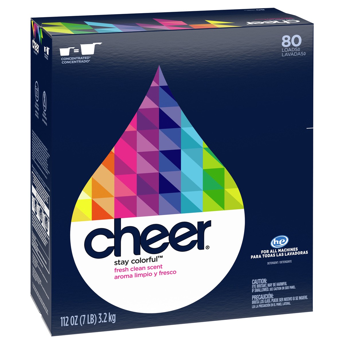 slide 2 of 4, Cheer Stay Colorful Fresh Clean Scent Detergent 112 oz, 112 oz