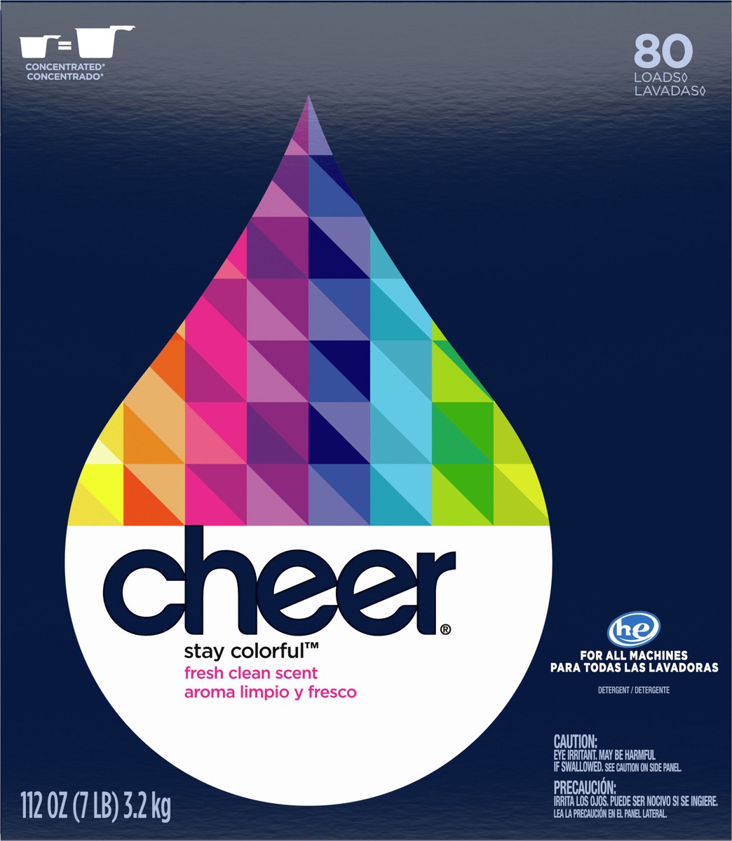 slide 3 of 4, Cheer Stay Colorful Fresh Clean Scent Detergent 112 oz, 112 oz