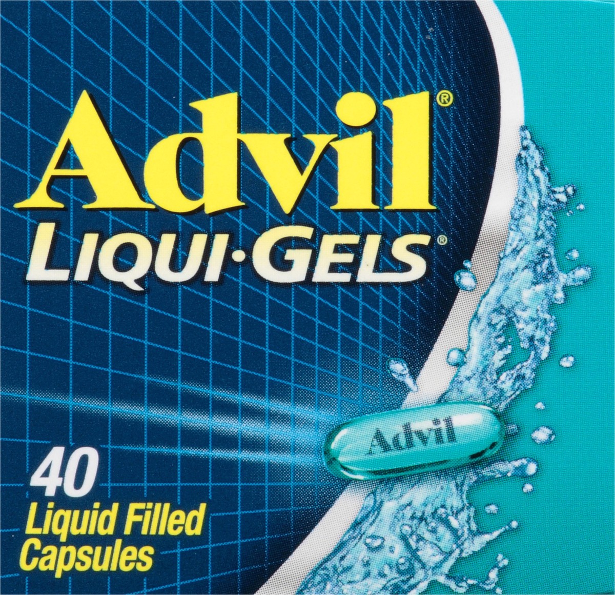slide 7 of 9, Advil Liqui-Gels Pain Reliever and Fever Reducer, Ibuprofen 200mg for Pain Relief - 40 Liquid Filled Capsules, 40 ct
