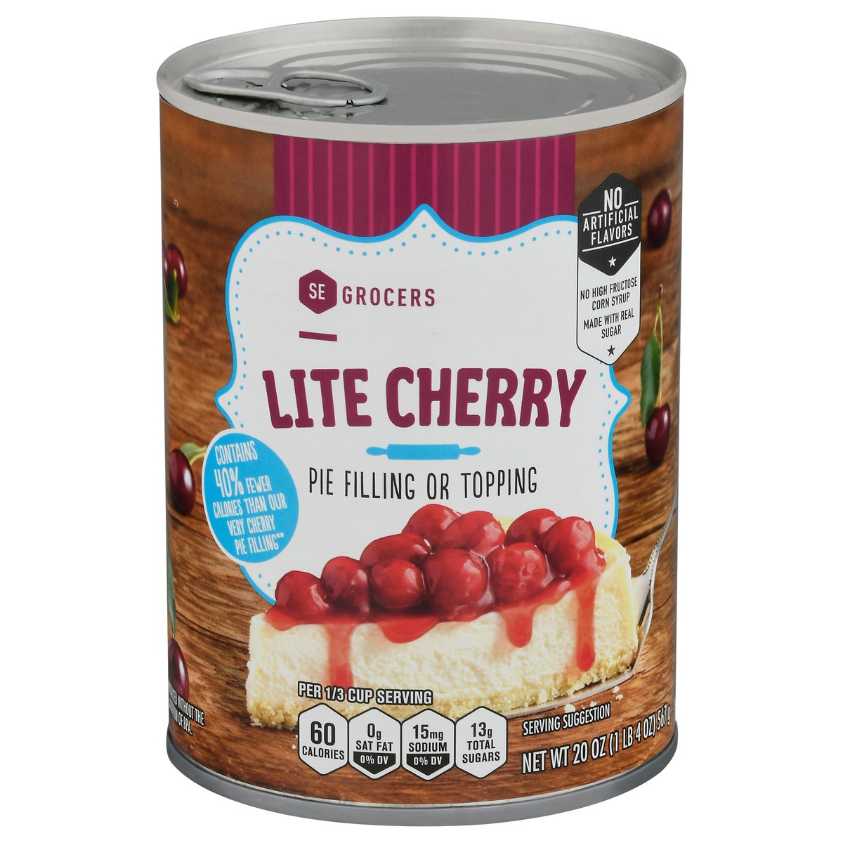 slide 1 of 14, SE Grocers Lite Chrry Pie Fllng - 20 oz, 20 oz