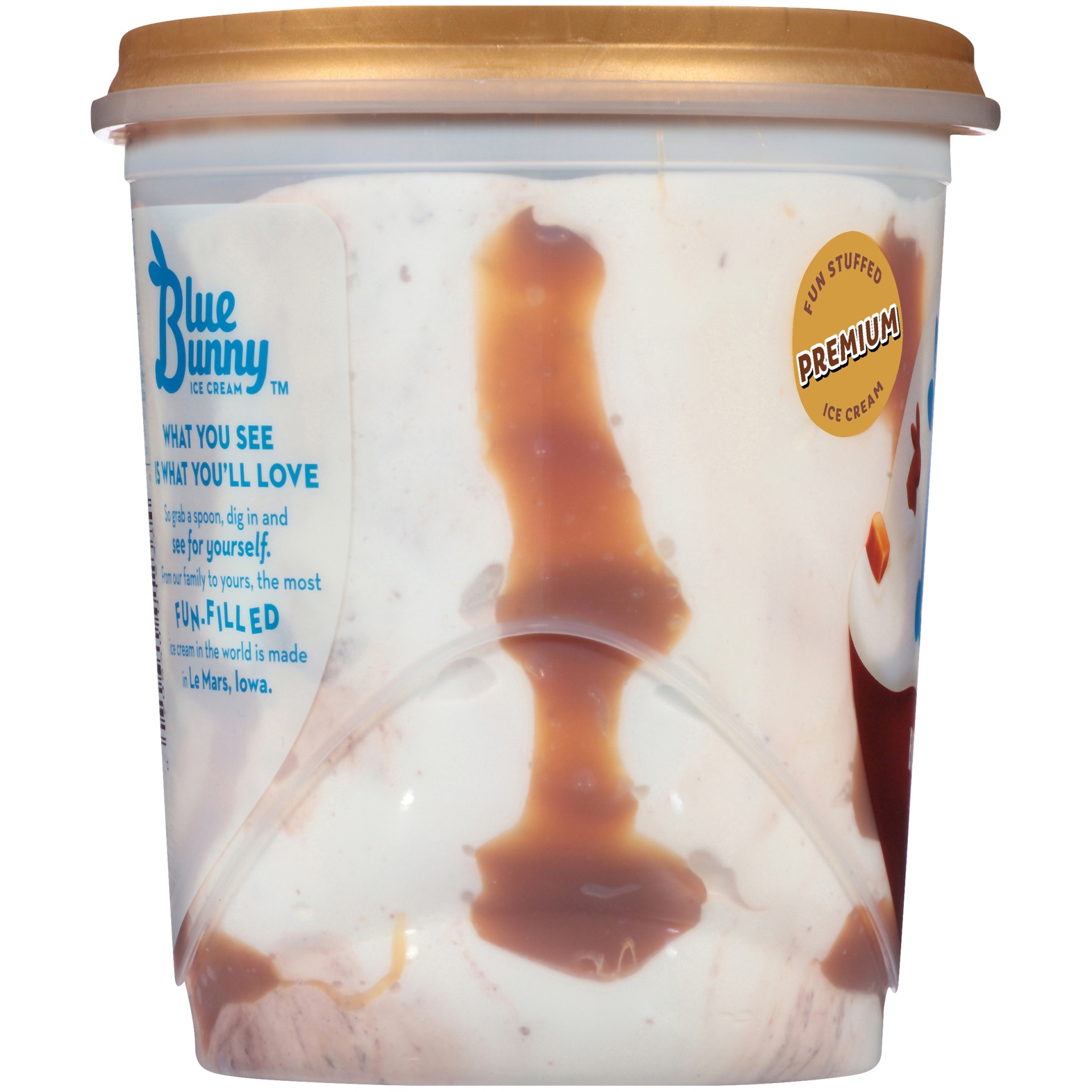 slide 6 of 8, Blue Bunny Signature Bunny Tracks Frozen Dessert, 46 fl oz, 46 fl oz