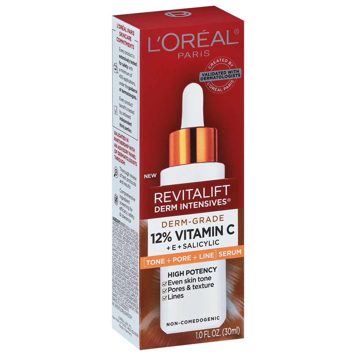 slide 9 of 9, Revitalift Derm Intensives 12% Vitamin C + E + Salicylic Serum 1.0 fl oz, 1 fl oz