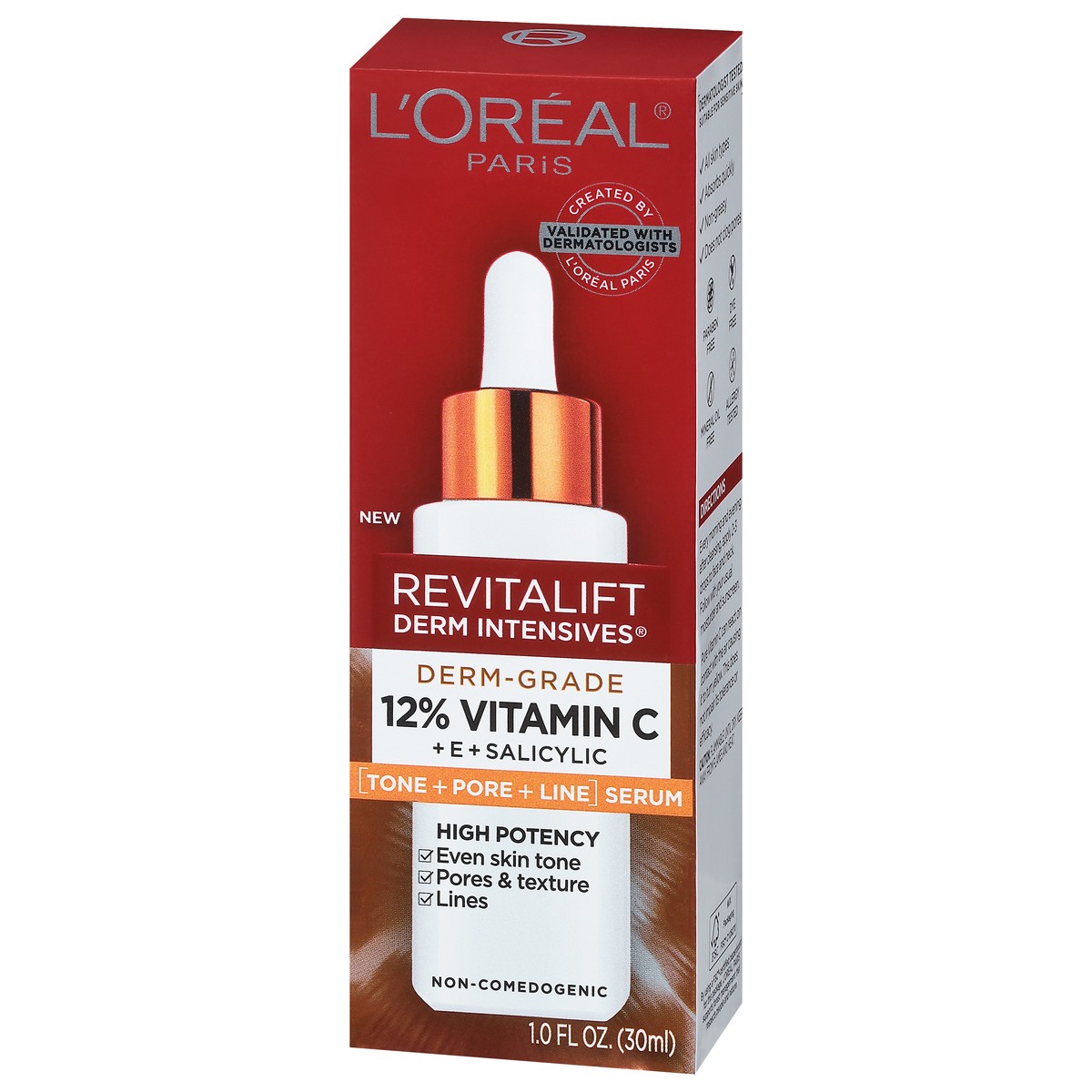 slide 6 of 9, Revitalift Derm Intensives 12% Vitamin C + E + Salicylic Serum 1.0 fl oz, 1 fl oz
