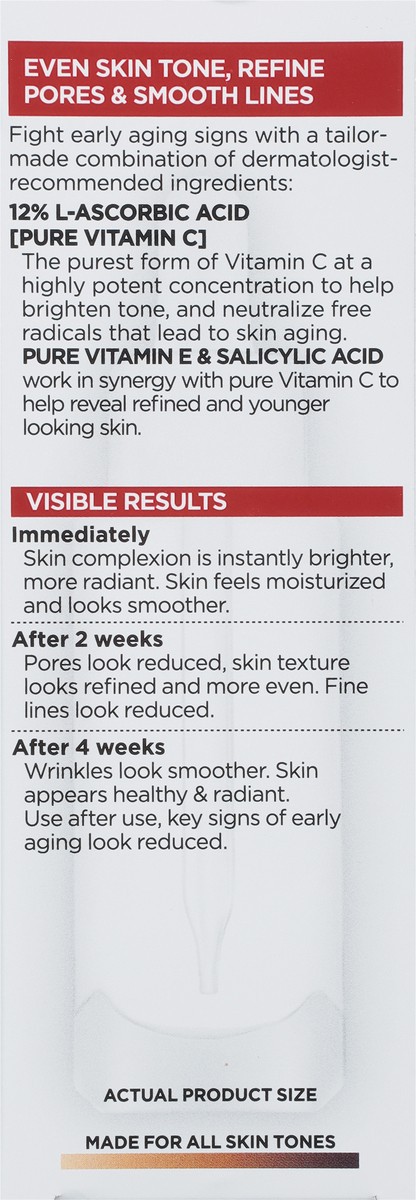 slide 5 of 9, Revitalift Derm Intensives 12% Vitamin C + E + Salicylic Serum 1.0 fl oz, 1 fl oz