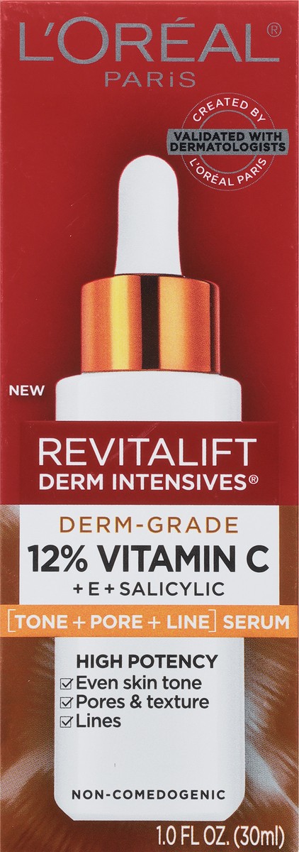 slide 4 of 9, Revitalift Derm Intensives 12% Vitamin C + E + Salicylic Serum 1.0 fl oz, 1 fl oz