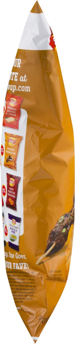 slide 3 of 7, Lay's Korean Barbecue Potato Chips Swap 7.75 Ounce Plastic Bag, 7.75 oz