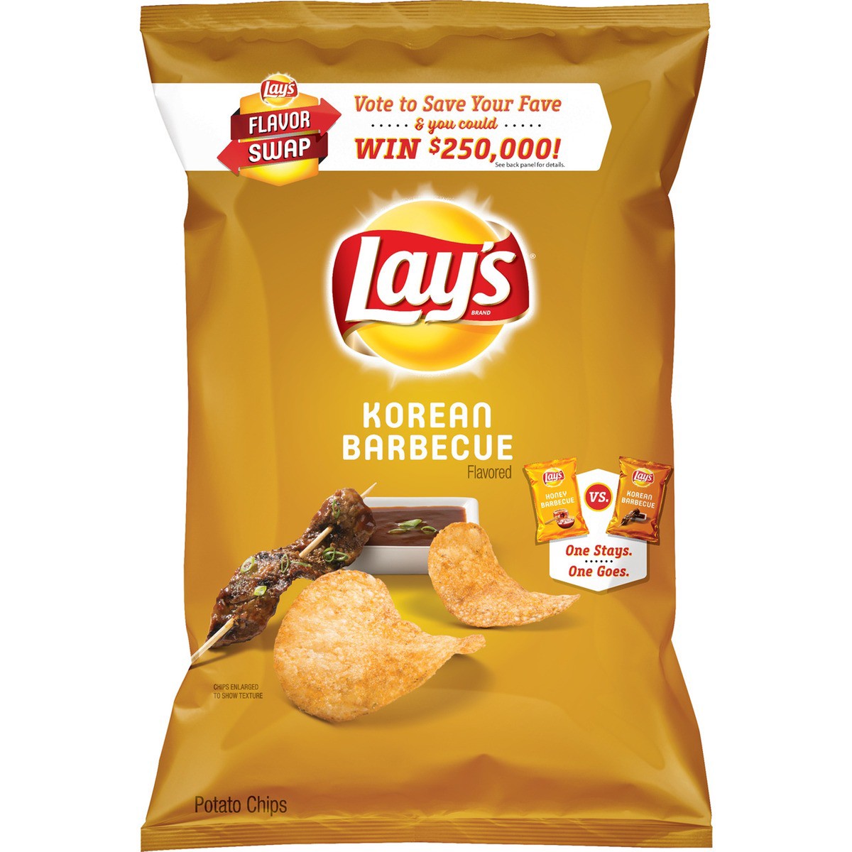 slide 7 of 7, Lay's Korean Barbecue Potato Chips Swap 7.75 Ounce Plastic Bag, 7.75 oz